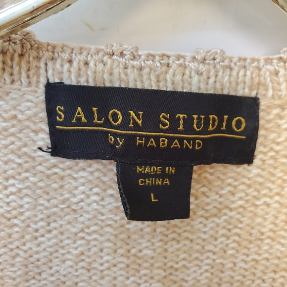 Vintage Embroidered Floral Short Sleeve Sweater - Picture 9 of 12